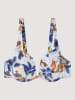 gisela Bikinitop wit/blauw