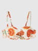 gisela Bikini-Oberteil in Creme/ Orange