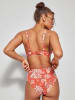 gisela Bikini-Oberteil in Orange/ Creme
