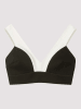 gisela Bikini-Oberteil in Schwarz/ Weiß