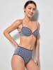 gisela Bikinitop donkerblauw/wit