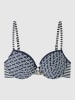 gisela Bikinitop donkerblauw/wit