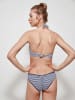 gisela Bikini-Oberteil in Dunkelblau/ Weiß