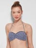 gisela Bikinitop donkerblauw/wit