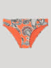 gisela Bikini-Hose in Orange/ Schwarz