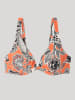 gisela Bikini-Oberteil in Orange/ Schwarz