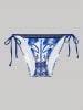 gisela Bikini-Hose in Blau/ Weiß