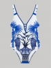 gisela Badpak wit/blauw