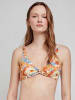 gisela Bikini-Oberteil in Apricot/ Hellblau