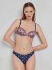 gisela Wende-Bikini-Hose in Dunkelblau/ Rot