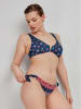 gisela Wende-Bikini-Hose in Dunkelblau/ Rot