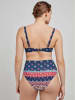 gisela Figi bikini w kolorze granatowo-czerwonym