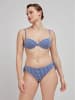 gisela Bikinislip blauw/wit
