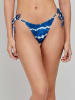gisela Bikinislip blauw/wit