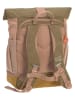 Lässig Rucksack "Nature" in Rosa/ Khaki/ Hellbraun - (L)23 x (B)11 x (H)32,5 cm