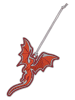 Lässig 3er-Set: Patches "Dragon" in Grau/ Orange