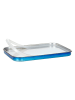 Lässig Lunchbox "Bold" in Blau/ Silber - (B)18 x (H)13 x (T)6 cm