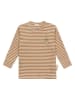 Lässig Longsleeve "Pear" in Creme/ Hellbraun