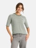 LIEBLINGSSTÜCK Pullover "Amina" in Khaki/ Weiß