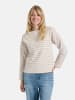 LIEBLINGSSTÜCK Sweatshirt "Stine" in Beige/ Weiß