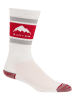 Burton Ski-/ Snowboardsocken "Weekend Midweight" in Creme/ Rot