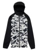 Burton Fleecejacke "Crown Weatherproof" in Schwarz/ Weiß