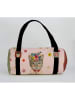 Folkifreckles Reisetasche "Floral Cat" in Rosa - (B)40 x Ø 20 cm