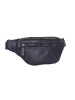 Bellicci Leren borstbuidel "Charmaine" donkerblauw - (B)40 x (H)17 x (D)6 cm