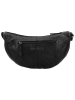 HIDE & STITCHES Leren borstbuidel zwart - (B)32 x (H)17 x (D)10 cm