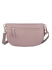 Bellicci Leren borstbuidel "Valencia" paars - (B)25 x (H)16,5 x (D)7 cm