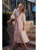 Tazga Kleid in Pink/ Weiß