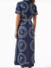 Tazga Kleid in Dunkelblau/ Weiß