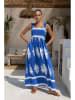 Tazga Kleid in Blau/ Weiß