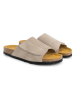 TRAVELIN' Leren slippers "Amot" beige