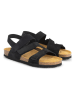 TRAVELIN' Leren sandalen "Hedeby" zwart