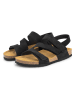 TRAVELIN' Leren sandalen "Hedeby" zwart