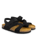 TRAVELIN' Leren sandalen "Harvik" zwart