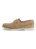 TRAVELIN' Leren mocassins "Krokvag" beige