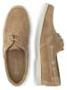 TRAVELIN' Leren mocassins "Krokvag" beige