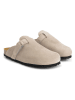 TRAVELIN' Leren clogs "Tannas" beige