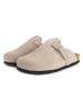 TRAVELIN' Leder-Clogs "Tannas" in Beige