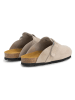 TRAVELIN' Leder-Clogs "Tannas" in Beige