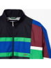 Lacoste Trainingsjacke in Bordeaux/ Schwarz/ Grün