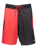 Quiksilver Badeshorts in Rot/ Schwarz