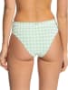Roxy Bikini-Hose "Check It" in Weiß/ Hellgrün