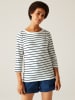 Regatta Longsleeve "Baylette II" wit/donkerblauw