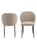 Actona 2er-Set: Esszimmerstühle "Patricia" in Beige - (B)52 x (H)82 x (T)57,5 cm