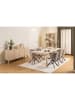 Actona 2-delige set: eetkamerstoelen "Pippa" beige/zwart - (B)46 x (H)80 x (D)58 cm