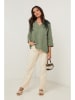 Le Monde du Lin Leinen-Bluse in Khaki