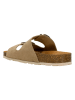 Wojas Leren slippers beige